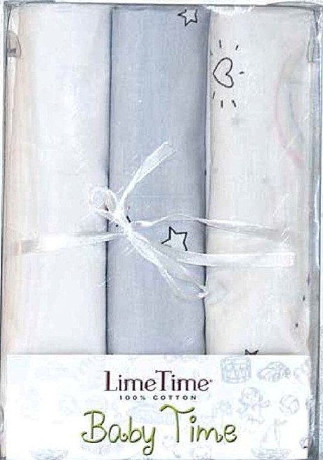 Набор простыней Lime Time Baby Time сатин  (3 шт, 100*150 см)																
